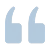 Customer review quotation mark